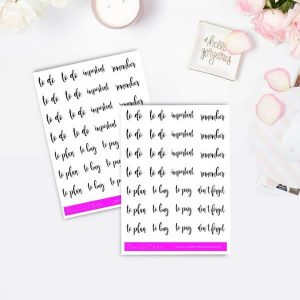 Reminders Mini Sticker Kit