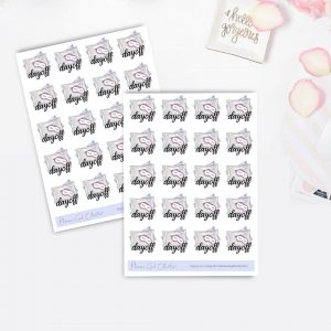 Day Off Mini Sticker Kit