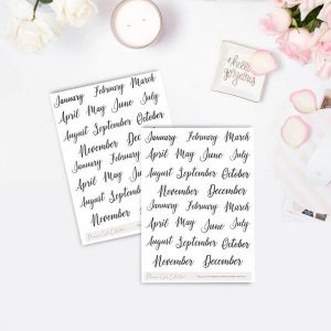 Monthly Mini Sticker Kit