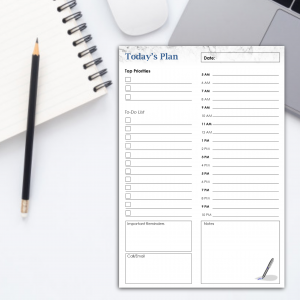 Men's Daily Planning Pad