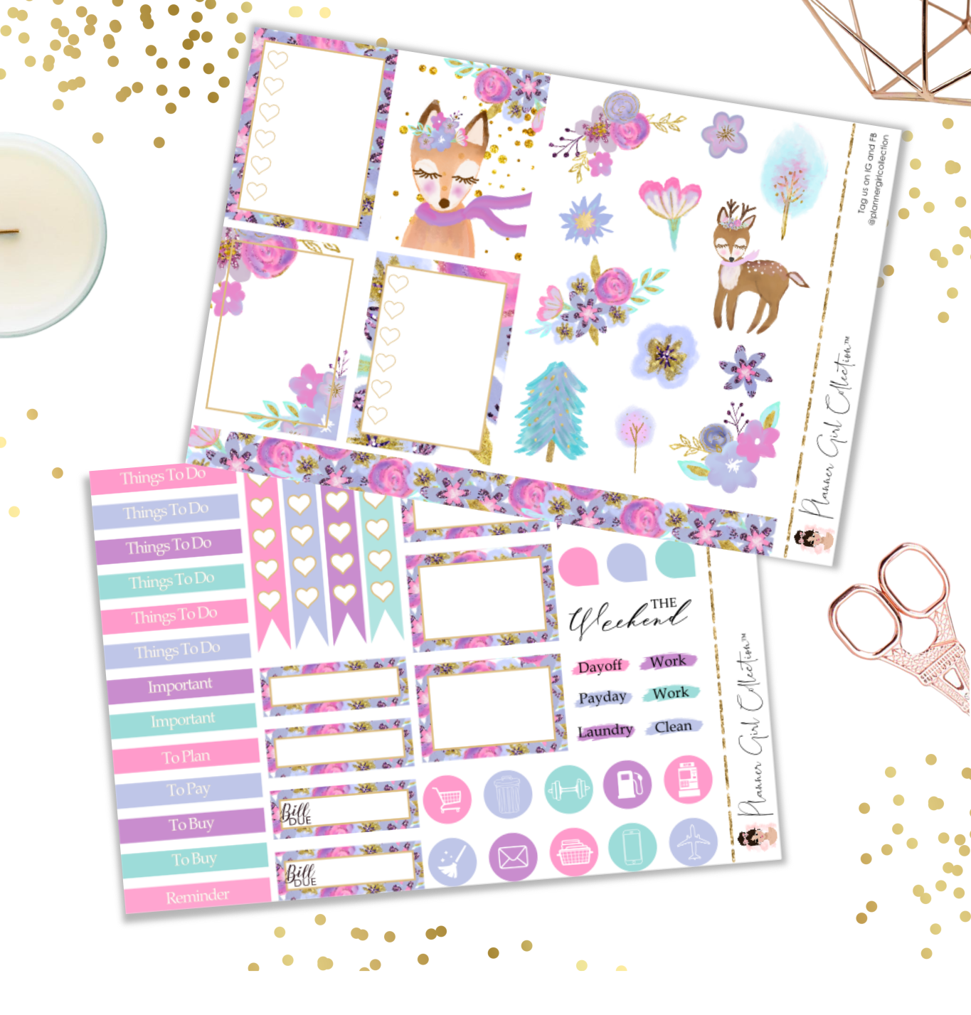 Woodland Bloom Sticker Kit