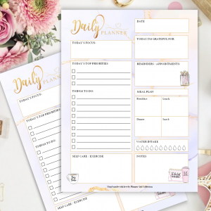 Daily Planner Pad - Girly Office
