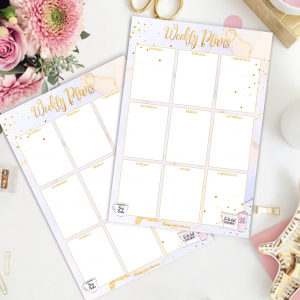 Weekly Planner Pad - Girly Office