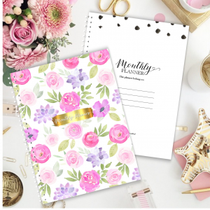 Monthly Planner - Pretty Bouquet