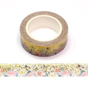 Glittery Floral Washi Tape