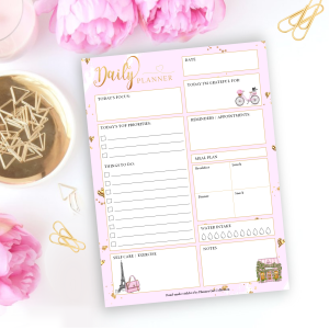 Daily Planner Pad - Paris le Jour