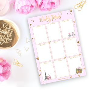 Weekly Planner Pad - Paris le Jour