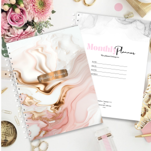 Monthly Planner - Luxury Rose Gold