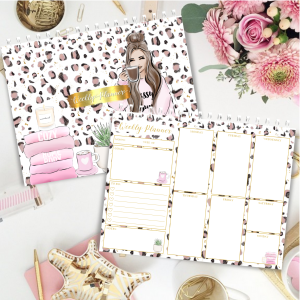 Weekly Planner - Messy Bun & Coffee