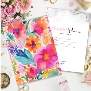 Monthly Planner - Sunset Bloom
