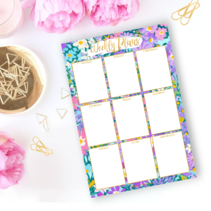 Daily Planner Pad - Wildflower
