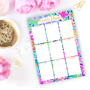 Weekly Planner Pad - Spring Blossom