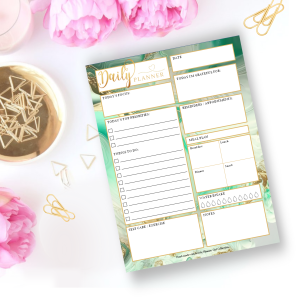 Daily Planner Pad - Mint Sensation