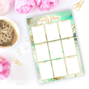 Weekly Planner Pad - Mint Sensation